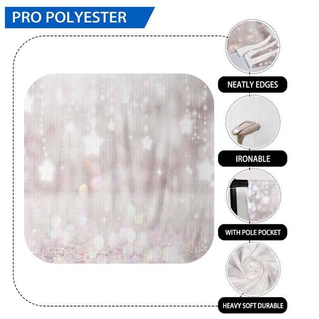Allenjoy Light Pink Sliver Litter Star Bokeh Backdrop for Baby - Allenjoystudio