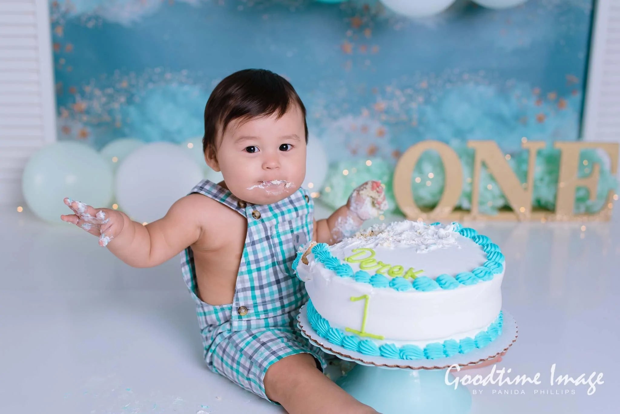 Allenjoy Little Star and Balloon Backdrop for Newborn Designed by Panida Phillips - Allenjoystudio