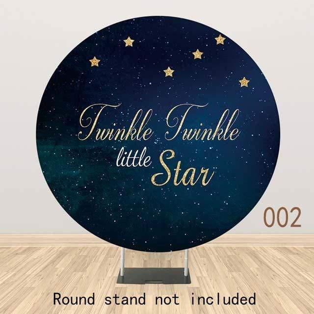 Allenjoy Little Star Round Backdrop for Baby Shower - Allenjoystudio