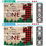 Allenjoy Lumberjack Wild One Wonederland Backdrop - Allenjoystudio