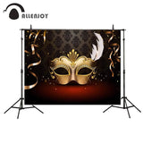 Allenjoy Masquerade Party Beautiful on Damask Ribbons Fund Background Photographic