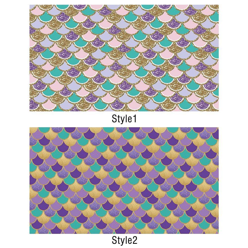 Allenjoy Mermaid Backdrop Fish Scales Tablecloth - Allenjoystudio
