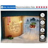 Allenjoy Merry Christmas Night Starry Sky Winterland House Socks Book Backdrop - Allenjoystudio