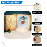 Allenjoy Merry Christmas Night Starry Sky Winterland House Socks Book Backdrop - Allenjoystudio