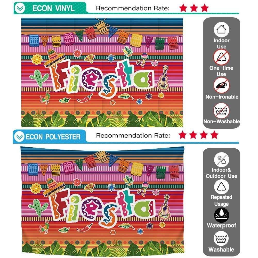 Allenjoy Mexican Party Backdrop Summer Colorful Flower Guitar Boy Birthday Background - Allenjoystudio
