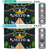 Allenjoy Mexican Theme Backdrop Cinco Cactus Fiesta Background Party Banner Photo Booth - Allenjoystudio