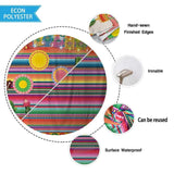 Allenjoy Mexico Flags Cactus Guitar Banner Colorful Stripes Tablecloth - Allenjoystudio