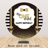 Allenjoy Mr One 1st Birthday Round Backdrop for Boys - Allenjoystudio