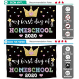 Allenjoy My First Day of Home School Little Star Black Background - Allenjoystudio