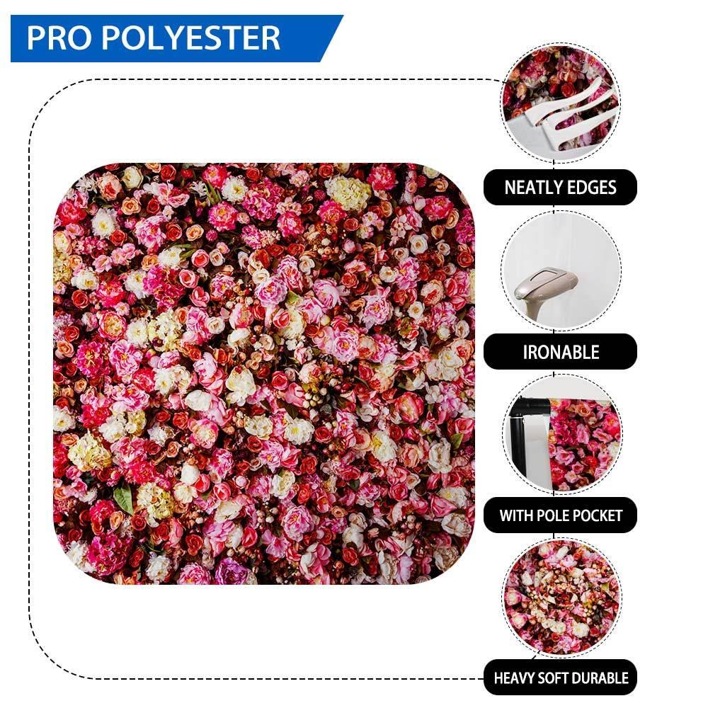Allenjoy Naturism Girls Background Romantic Valentine Beautiful Rose Polyester Backdrop - Allenjoystudio