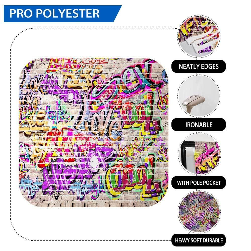 Allenjoy New Backdrop Graffiti Brick Walls Floor Photographic Studio Floor for Children - Allenjoystudio