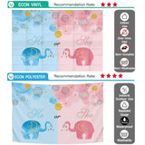 Allenjoy Gender Reveal He or She Elephant Ball Backdrop - Allenjoystudio