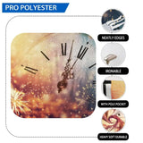 Allenjoy New Year for Bokeh Backdrop Glitter Snowflake Clock Background Photocall - Allenjoystudio
