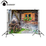 Allenjoy Old Window Farmhouse Photography Backdrop Flower Wood Countryside Background
