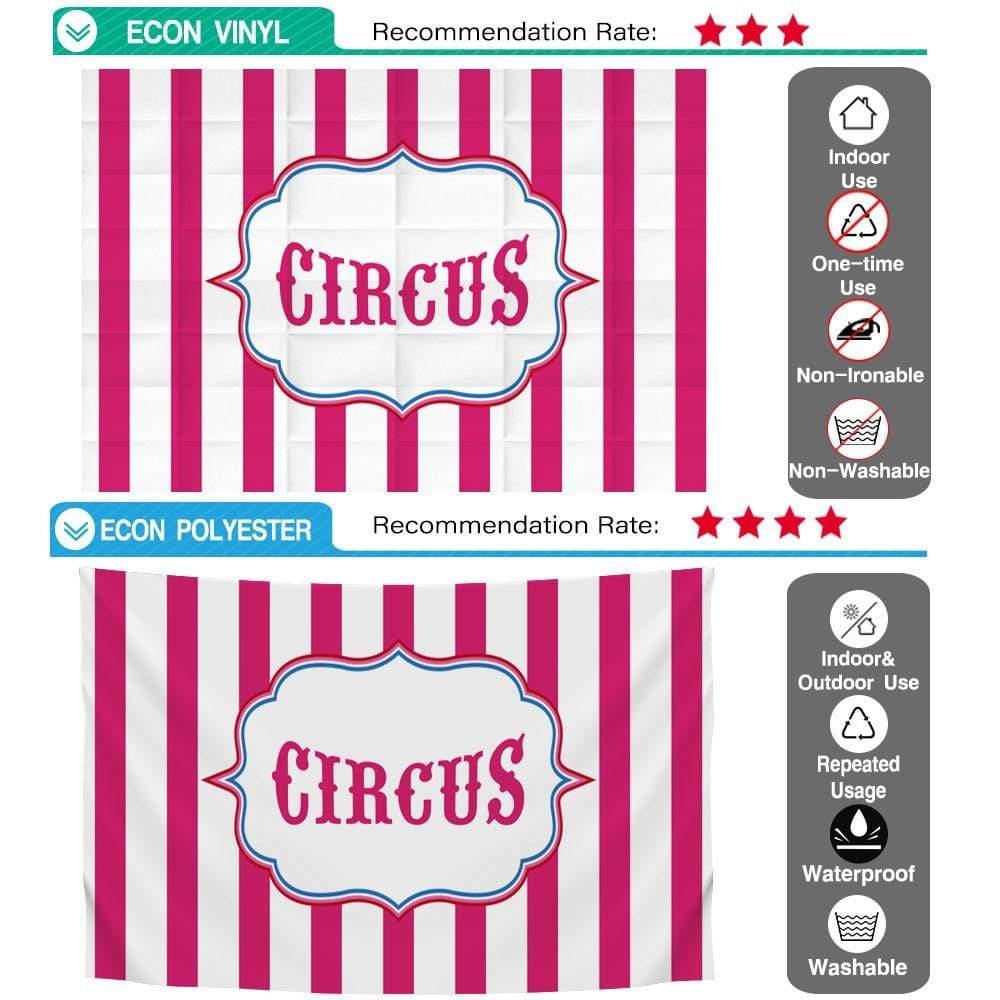 Allenjoy Photo Background Circus Pink White Stripes Custom Background Background for Party - Allenjoystudio