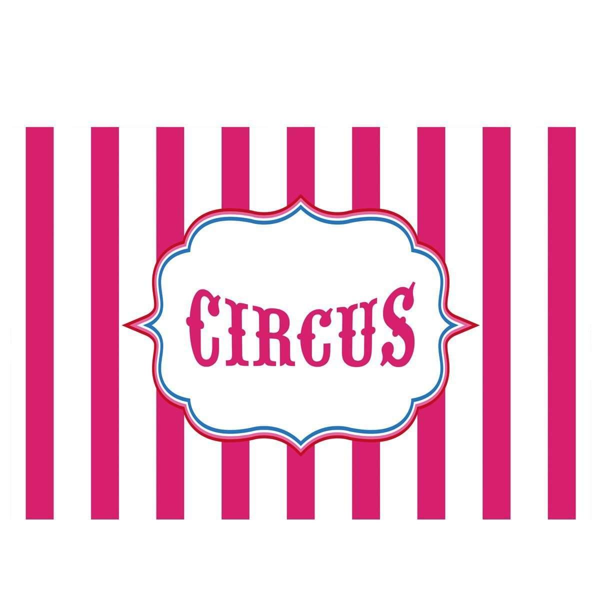 Allenjoy Photo Background Circus Pink White Stripes Custom Background Background for Party - Allenjoystudio