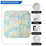 Allenjoy Photo Background  Floral Yellow and Pink Flowers Blue Backdrop - Allenjoystudio