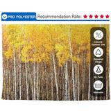 Allenjoy Fall Yellow Leaves Tree Painting Forest Backdrop - Allenjoystudio