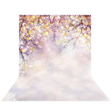 Allenjoy Bokeh Colorful Spot Snowflake Branches Romantic Backdrop