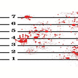 Allenjoy Halloween Backdrop Bizarre Blood Hand and Ruler Backdrop