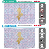 Allenjoy Golden Little Mermaid Crystal Flake Backdrop - Allenjoystudio