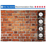 Allenjoy Orange Red Brick Walls Backdrop - Allenjoystudio