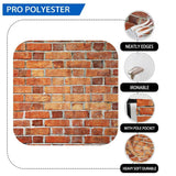 Allenjoy Orange Red Brick Walls Backdrop - Allenjoystudio