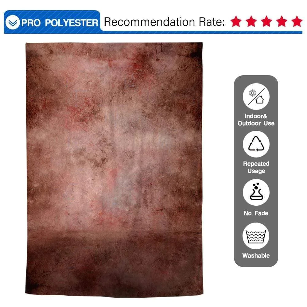 Allenjoy Burgundy Red Vintage Old Master Backdrop - Allenjoystudio