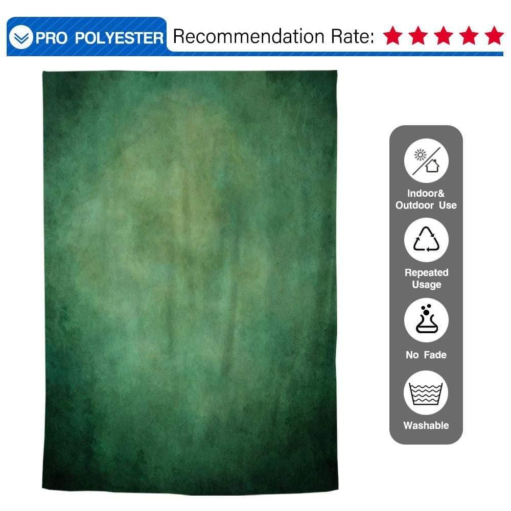 Allenjoy Deep Green Old Master Abstract Backdrop - Allenjoystudio