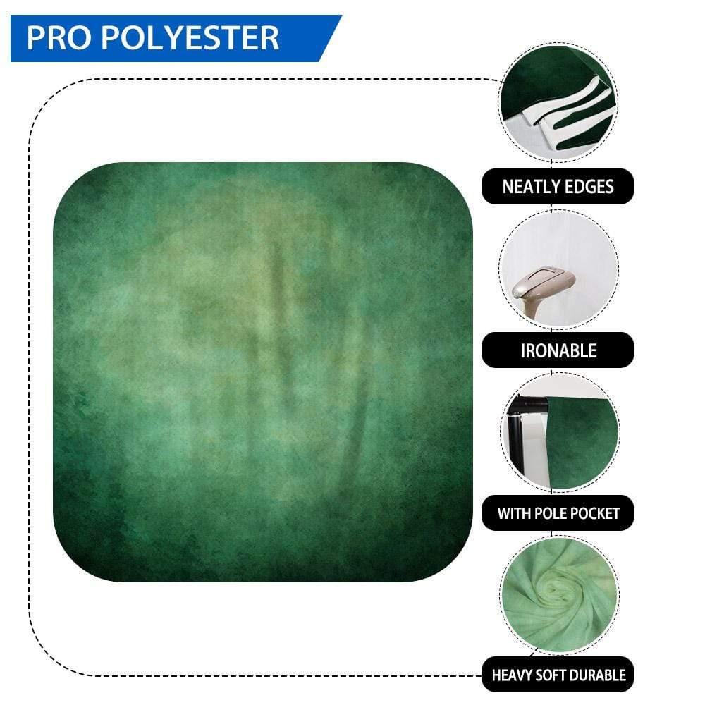Allenjoy Deep Green Old Master Abstract Backdrop - Allenjoystudio
