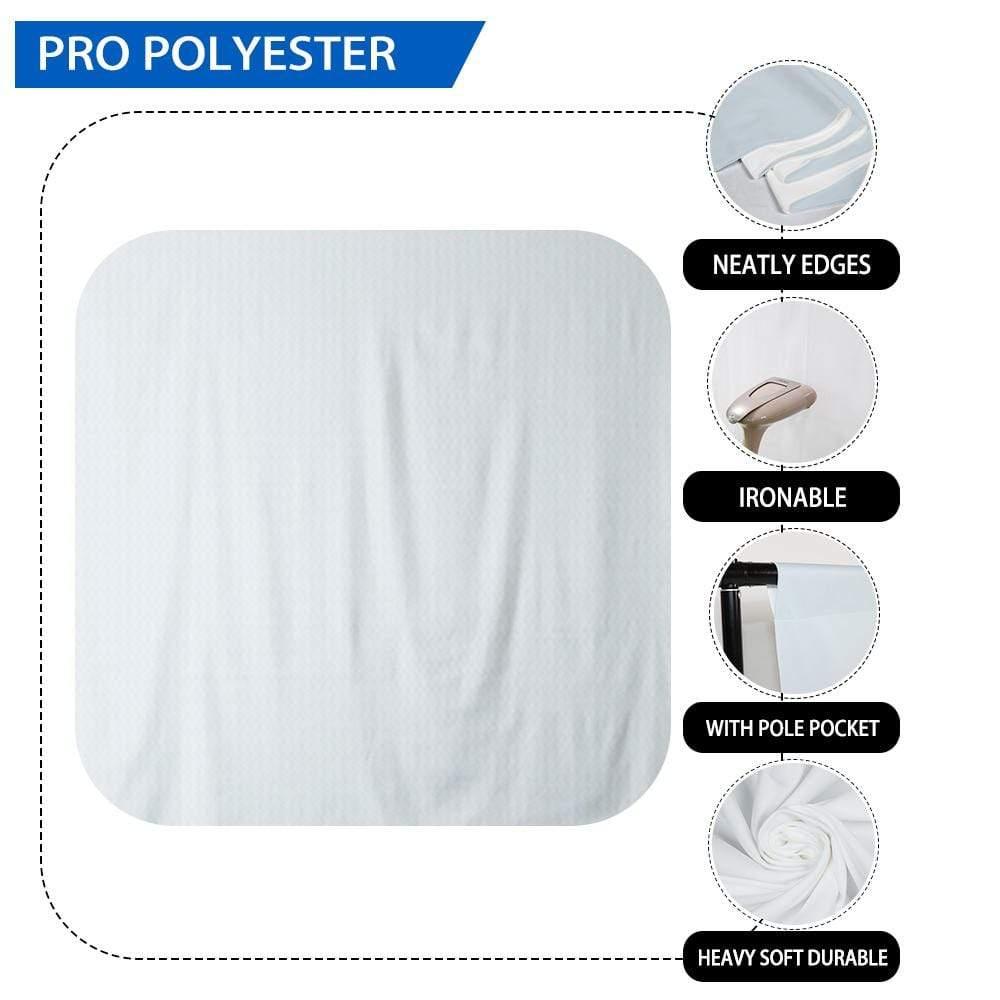 Allenjoy White Gray Solid Fabric Photography Backdrop - Allenjoystudio