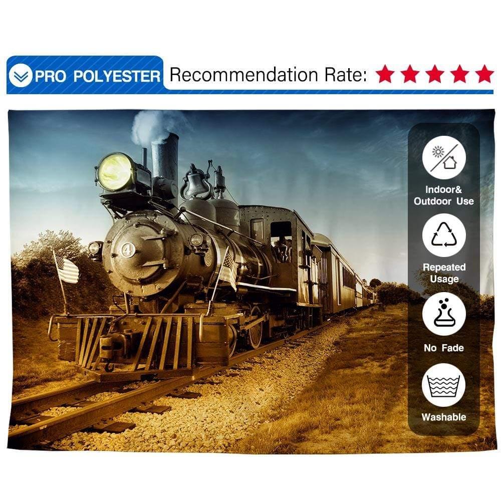Allenjoy Photographic Background west cowboy train Backdrop - Allenjoystudio