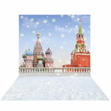 Allenjoy photography Backdrop Architecture Children Fairy Stories Winter Castle Snowflake
