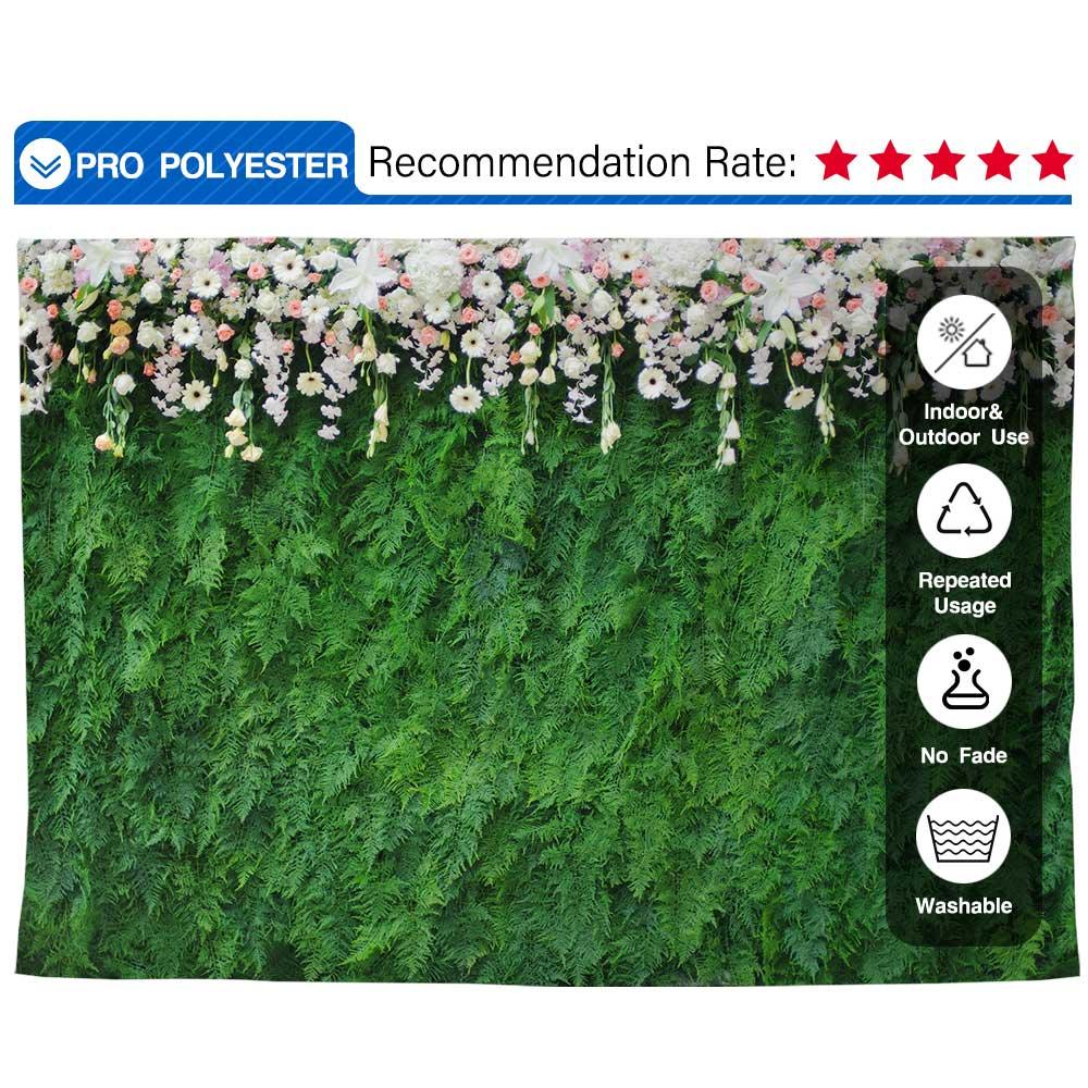 Allenjoy Photography Backdrop Leaves Background Flowers Decorated for Lovely  Girl  Wedding - Allenjoystudio