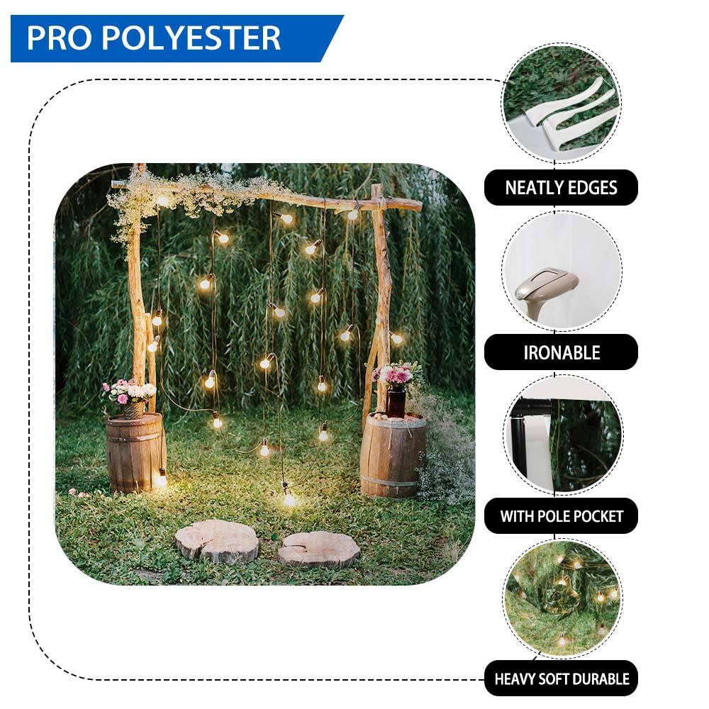 Allenjoy Wedding Glitter Wood Arch Flower Forest Backdrop - Allenjoystudio