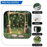 Allenjoy Wedding Glitter Wood Arch Flower Forest Backdrop - Allenjoystudio