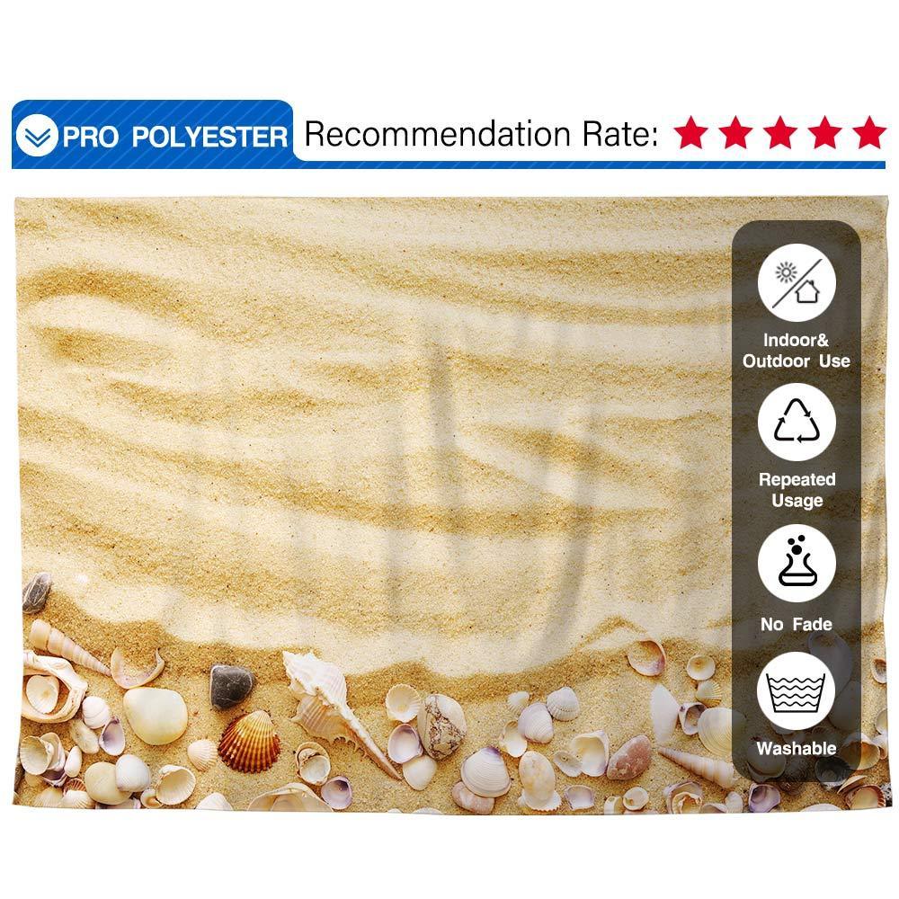 Allenjoy Summer Seashells for Vacation Sandy Beach Backdrop - Allenjoystudio