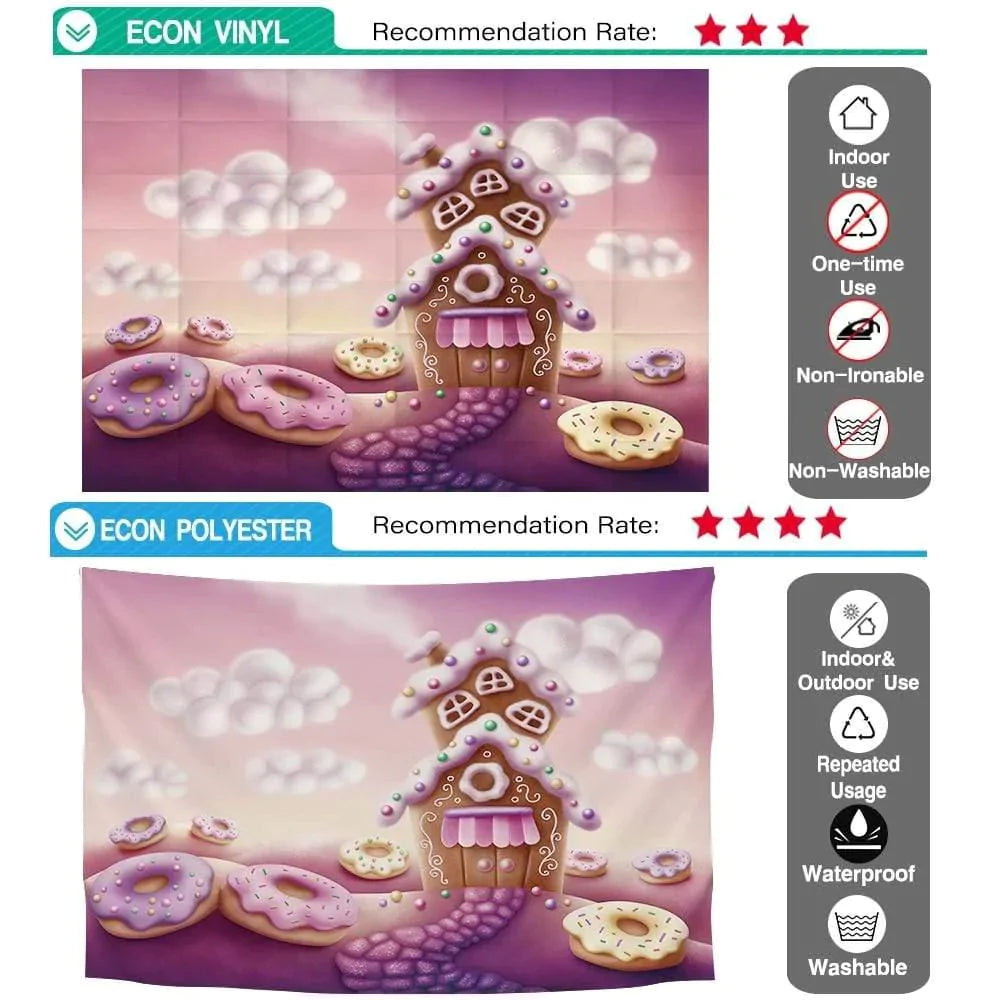 Allenjoy Photography Backdrops for Children Wall-papers Purple Candyland Background - Allenjoystudio