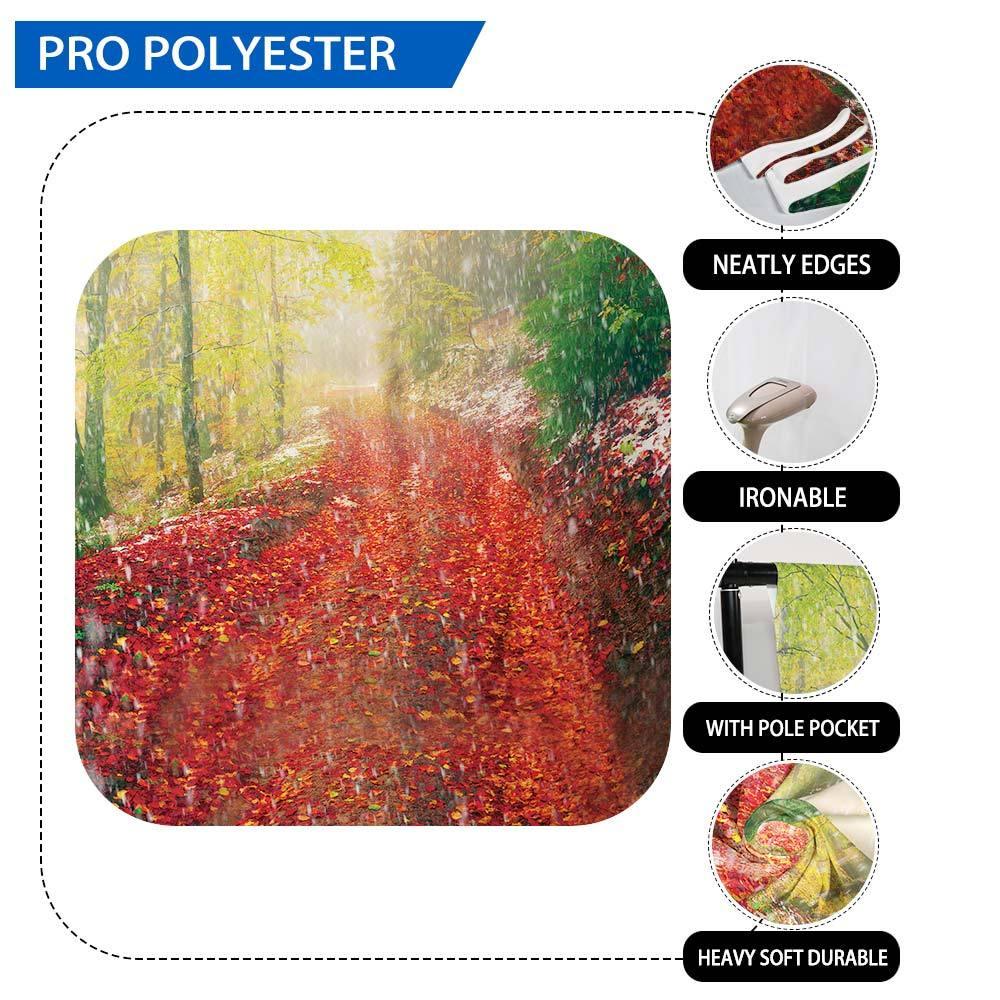Allenjoy Autumn Forest  Maple leaves Path Backdrop - Allenjoystudio