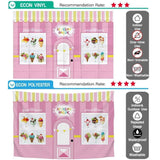 Allenjoy Ice Cream Pink Brick Wall Backdrops for Birthday - Allenjoystudio