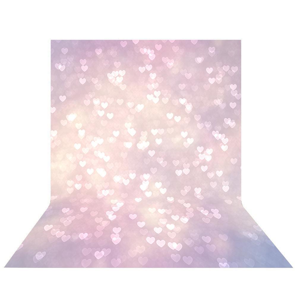 Allenjoy Heart Bokeh Abstract Pink Backdrop - Allenjoystudio