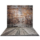 Allenjoy Brawn Brick Wall Wood Newborn Backdrop - Allenjoystudio