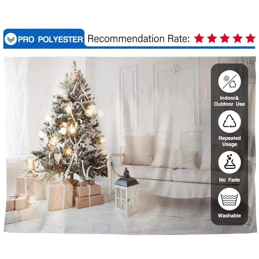 Allenjoy Christmas Tree Sofa Gifts White Background Indoor for Famaliy - Allenjoystudio