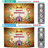 Allenjoy Photography Circus Backdrops Balloons Stars Birthday Background Photocall - Allenjoystudio