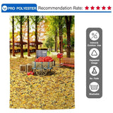 Allenjoy Autumn Thanksgiving Day Sell Apple Maple Leaves Floor Backdrop - Allenjoystudio