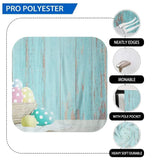 Allenjoy Easter Eggs In Basket Blue Wooden Wall Backdrop - Allenjoystudio