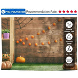 Allenjoy Halloween Wood Wall Pumpkin Spider Web Backdrop - Allenjoystudio