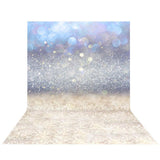Allenjoy Dreamy Blue and Purple Bokeh Glitter Vintage Backdrop