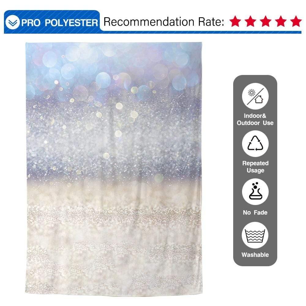 Allenjoy Dreamy Blue and Purple Bokeh Glitter Vintage Backdrop - Allenjoystudio