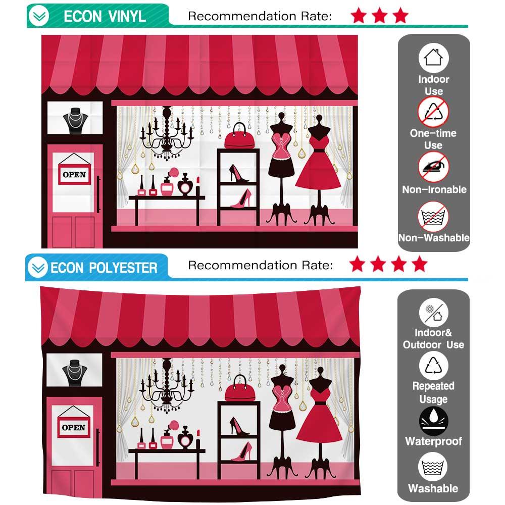 Allenjoy Fashion Store for Sweet 16 Birthday Backdrop - Allenjoystudio